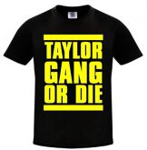 CAMISETA TAYLOR GANG BLACK/YELLOW TAMANHO P