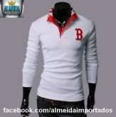 CAMISA MANGA LONGA BOSTON WHITE TAMANHO P