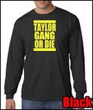 CAMISA MANGA LONGA TAYLOR GANG BLACK/YELLOW TAMANHO M